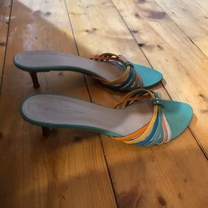 Colorful Vintage kitten heels